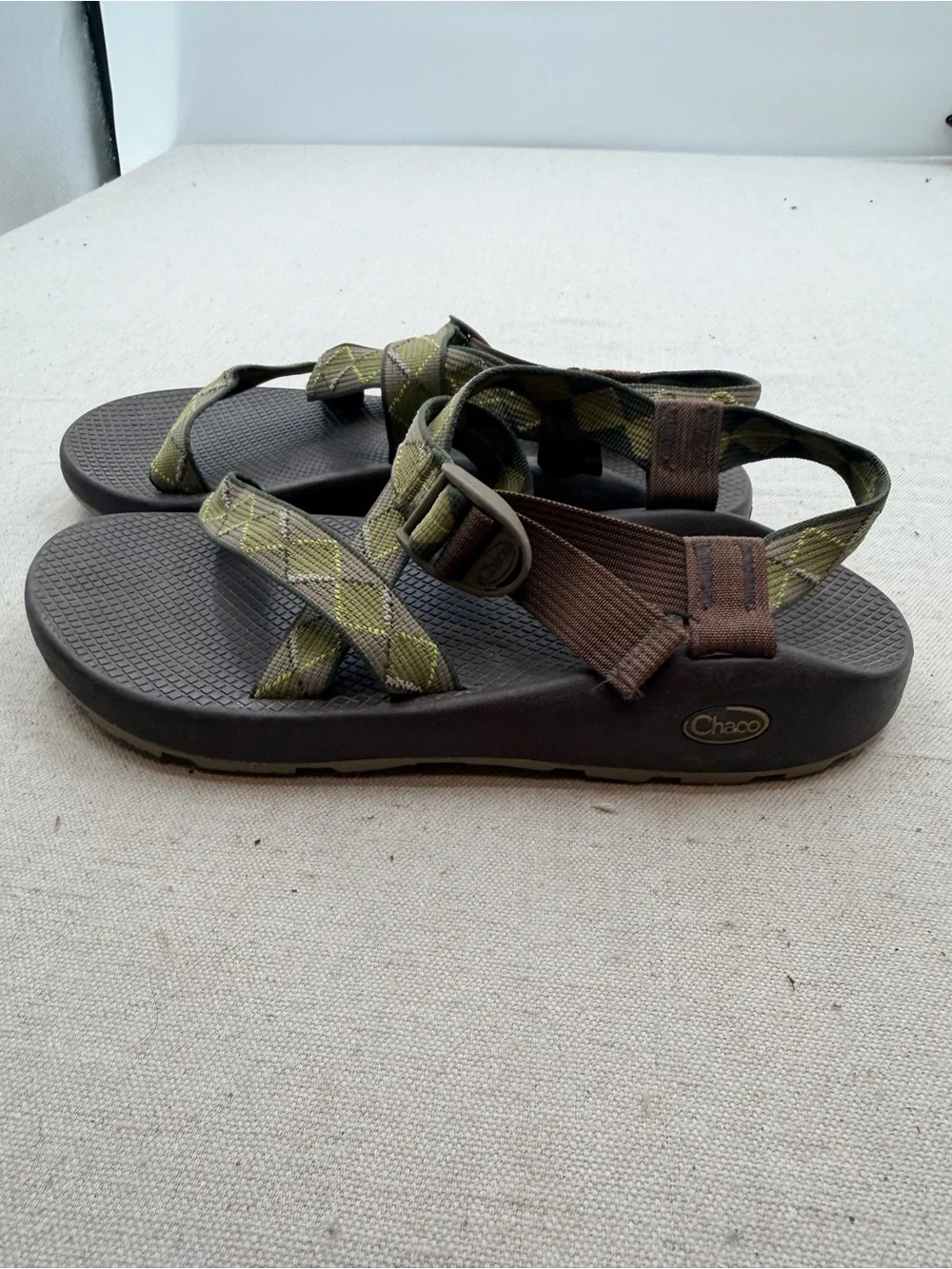 Chaco Outdoor Olive Green Strapped Sandals
